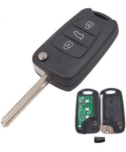 NEW Hyundai i20 ix35 3 Button Remote Control Key Flip KI-7 Blade ID46 T14 433Mhz