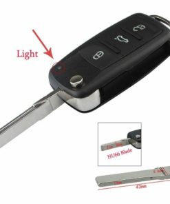 FOR VW / SKODA GOLF MK6 POLO CADDY BEETLE FABIA REMOTE KEY FOB CASE 3 BUTTONS